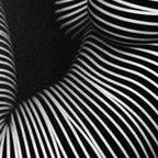 OLYMPIA | Hypnotic Reclined Female Op Art | Luxury Multi-Print Wall Art | 1-Of-1