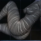 OLYMPIA | Hypnotic Reclined Female Op Art | Luxury Multi-Print Wall Art | 1-Of-1