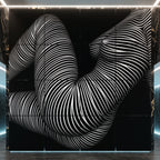 OLYMPIA | Hypnotic Reclined Female Op Art | Luxury Multi-Print Wall Art | 1-Of-1