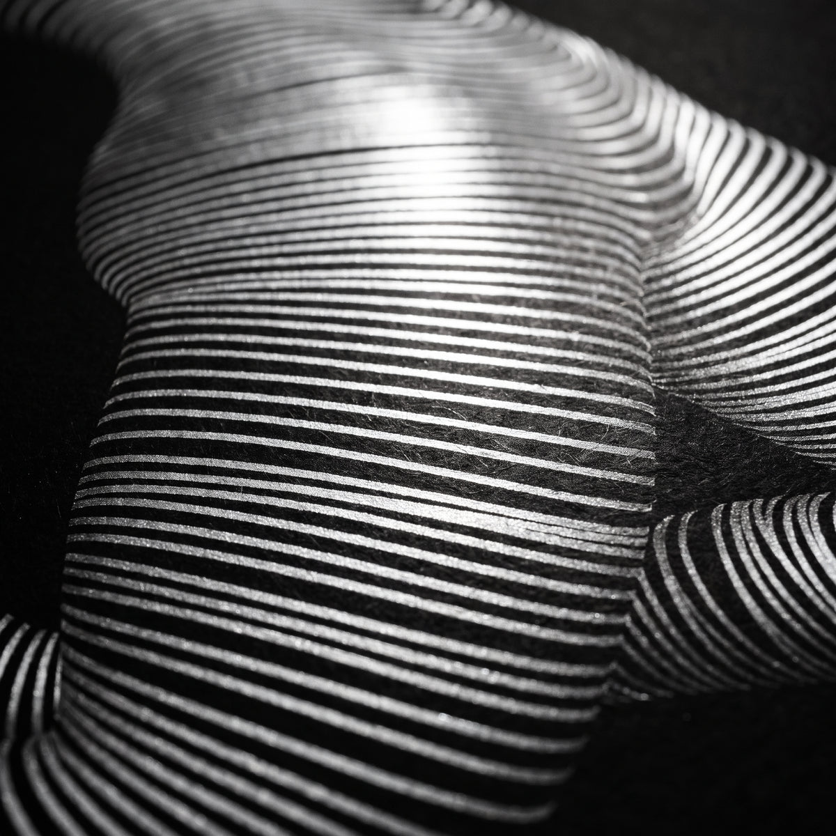 PEARL | Minimalist Kneeling Female Silhouette Op Art | Luxury Multi-Print Wall Art | 1-Of-1