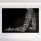 PEARL | Minimalist Kneeling Female Silhouette Op Art | Luxury Multi-Print Wall Art | 1-Of-1