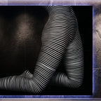 PEARL | Minimalist Kneeling Female Silhouette Op Art | Luxury Multi-Print Wall Art | 1-Of-1