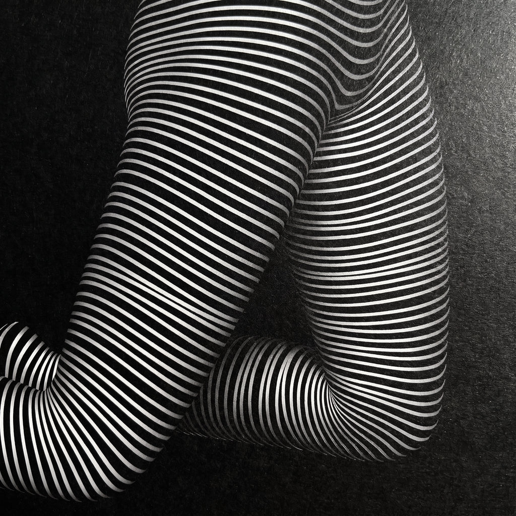 PEARL | Minimalist Kneeling Female Silhouette Op Art | Luxury Multi-Print Wall Art | 1-Of-1