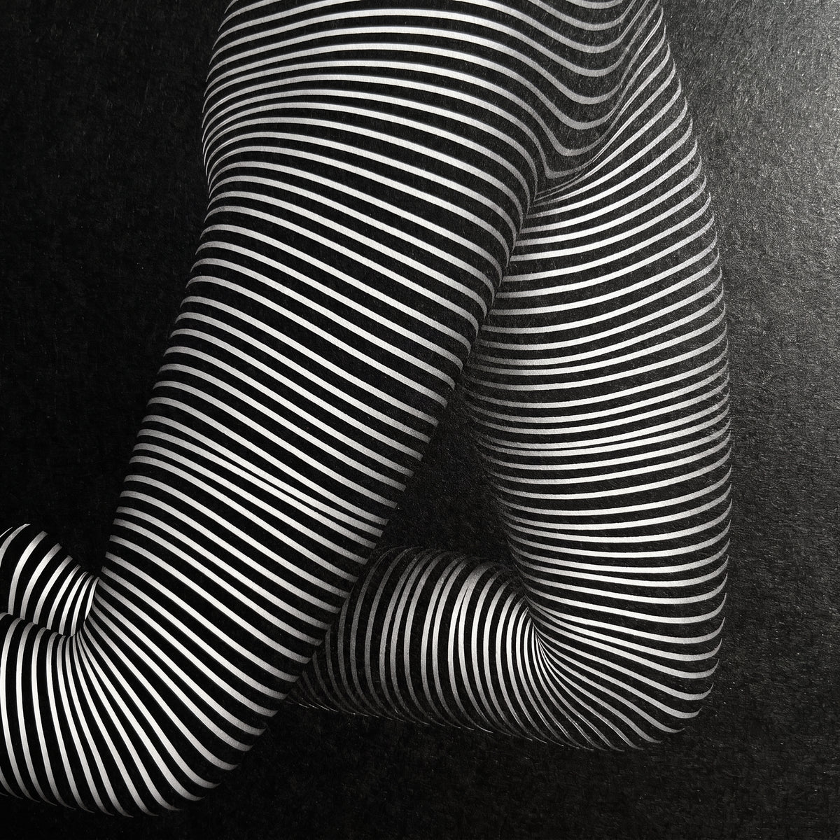 PEARL | Minimalist Kneeling Female Silhouette Op Art | Luxury Multi-Print Wall Art | 1-Of-1
