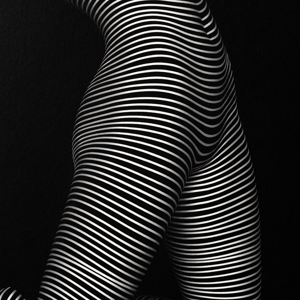 PEARL | Minimalist Kneeling Female Silhouette Op Art | Luxury Multi-Print Wall Art | 1-Of-1