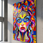 PRIMA | Modern Geometric Female Portrait Pop Art | Vibrant Multi-Print Wall Art