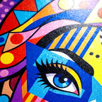 PRIMA | Modern Geometric Female Portrait Pop Art | Vibrant Multi-Print Wall Art