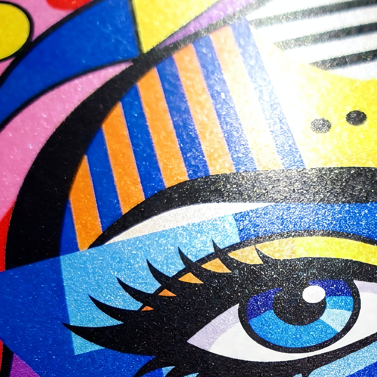 PRIMA | Modern Geometric Female Portrait Pop Art | Vibrant Multi-Print Wall Art