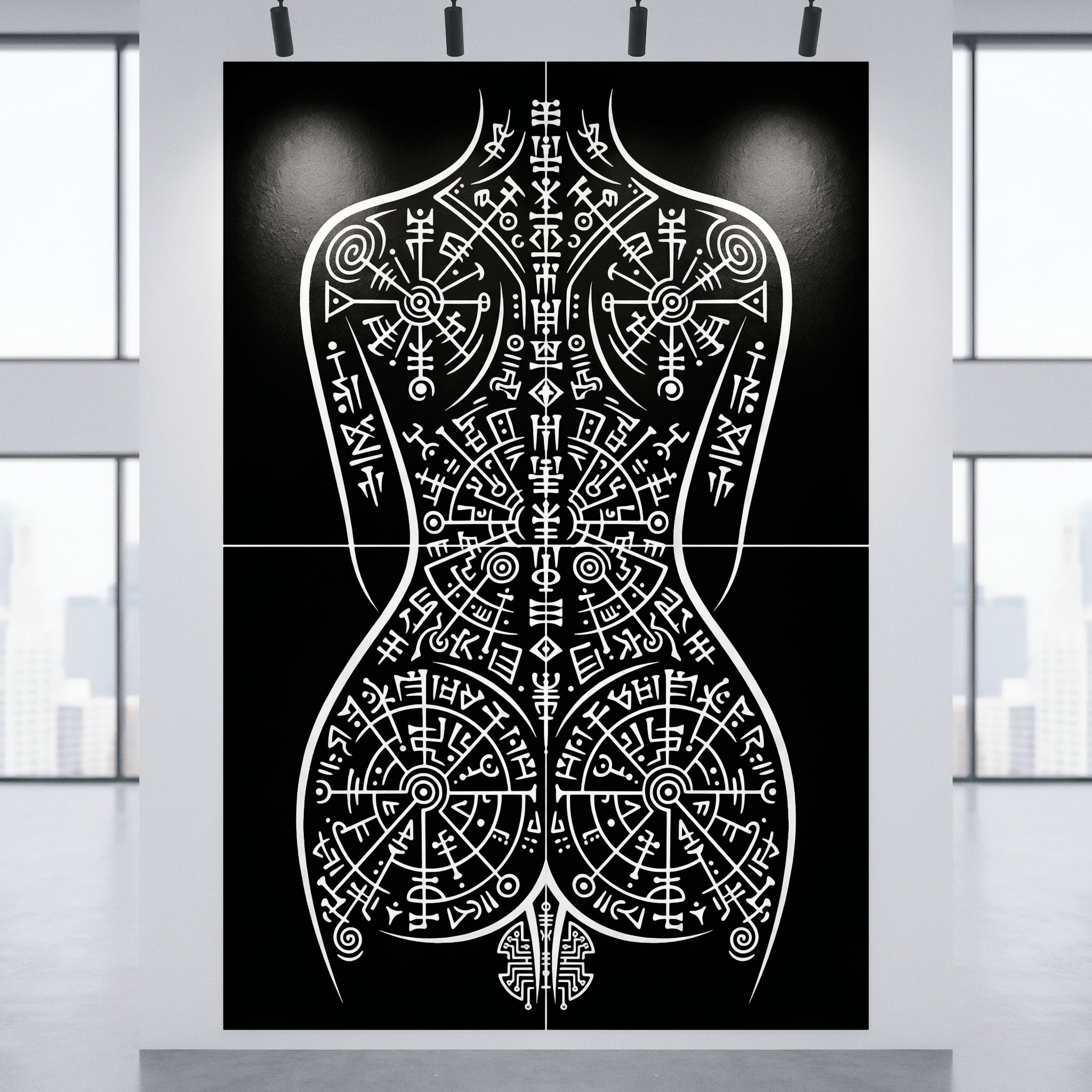 RITUAL | Minimalist Esoteric Female Figure | Gothic Multi-Print Wall Art
