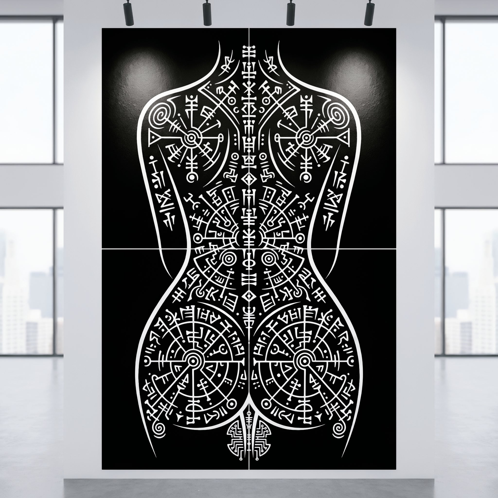 RITUAL | Minimalist Esoteric Female Figure | Gothic Multi-Print Wall Art