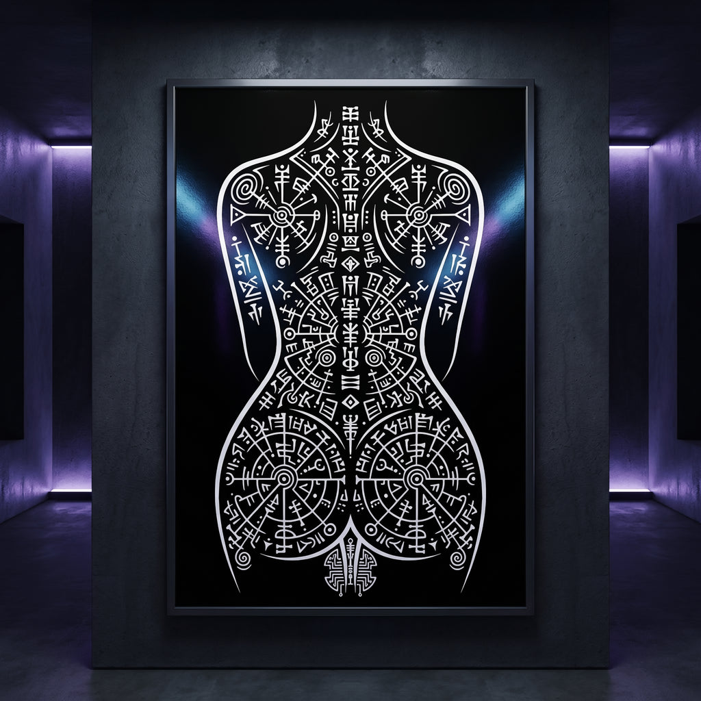 RITUAL | Esoteric Minimalist Female Figure Wall Art | Gothic Luxury Decor Print