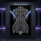 RITUAL | Esoteric Minimalist Female Figure Wall Art | Gothic Luxury Decor Print