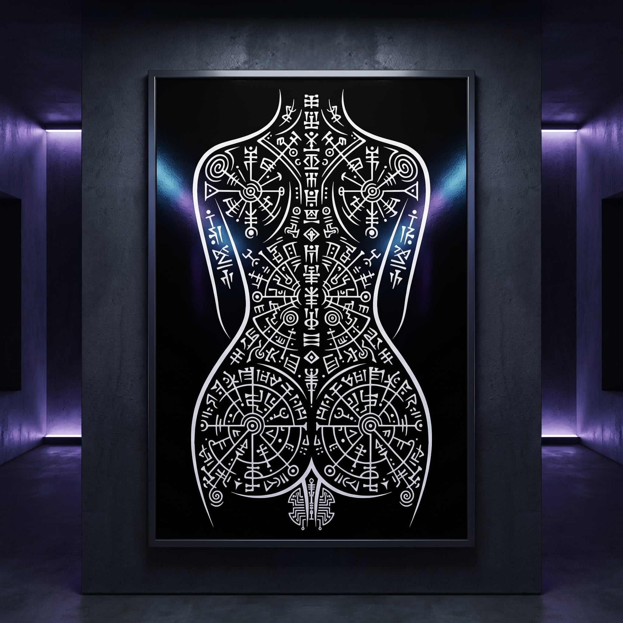 RITUAL | Esoteric Minimalist Female Figure Wall Art | Gothic Luxury Decor Print