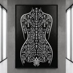 RITUAL | Esoteric Minimalist Female Figure Wall Art | Gothic Luxury Decor Print