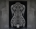 RITUAL | Esoteric Minimalist Female Figure Wall Art | Gothic Luxury Decor Print