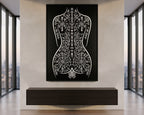 RITUAL | Esoteric Minimalist Female Figure Wall Art | Gothic Luxury Decor Print