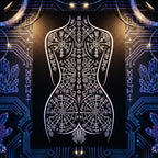 RITUAL | Esoteric Minimalist Female Figure Wall Art | Gothic Luxury Decor Print