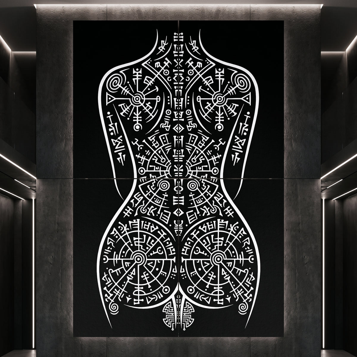 RITUAL | Minimalist Esoteric Female Figure | Gothic Multi-Print Wall Art