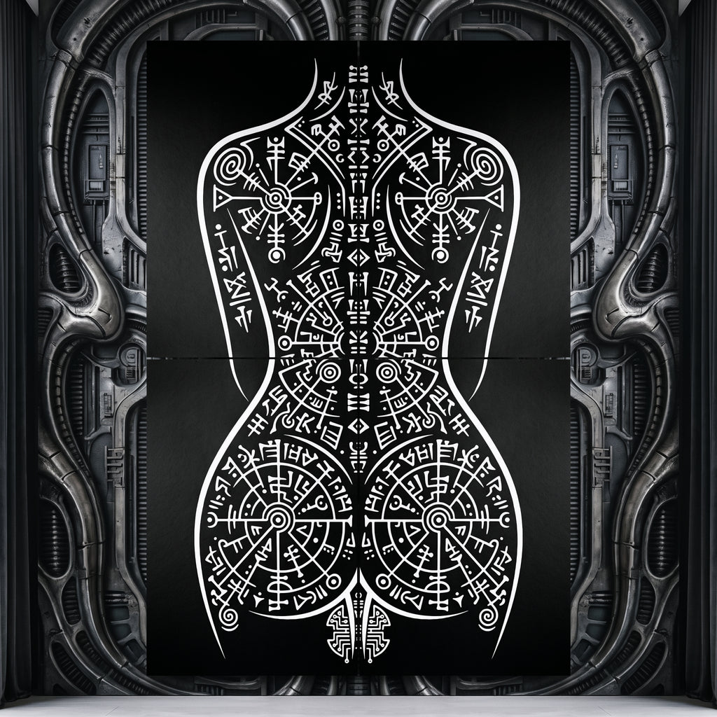 RITUAL | Minimalist Esoteric Female Figure | Gothic Multi-Print Wall Art
