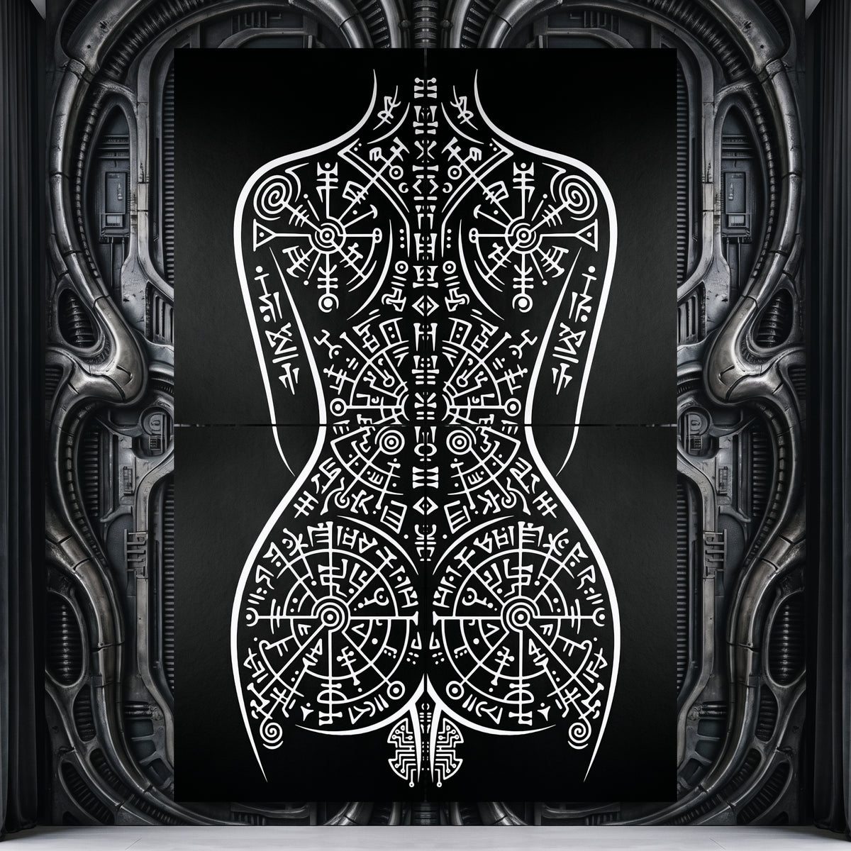 RITUAL | Minimalist Esoteric Female Figure | Gothic Multi-Print Wall Art