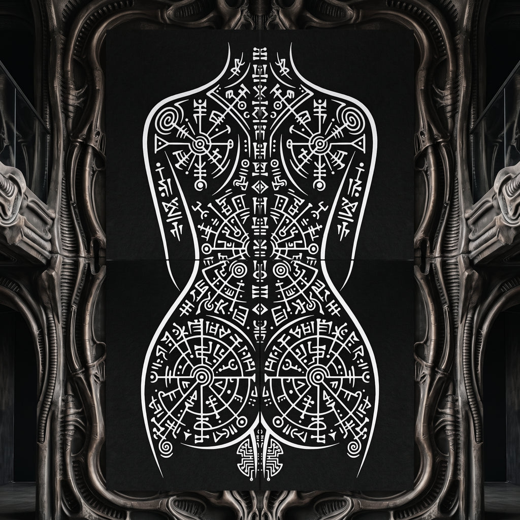 RITUAL | Minimalist Esoteric Female Figure | Gothic Multi-Print Wall Art