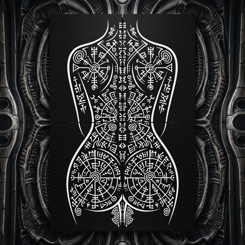 RITUAL | Minimalist Esoteric Female Figure | Gothic Multi-Print Wall Art