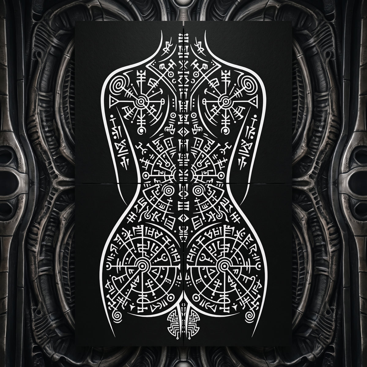 RITUAL | Minimalist Esoteric Female Figure | Gothic Multi-Print Wall Art