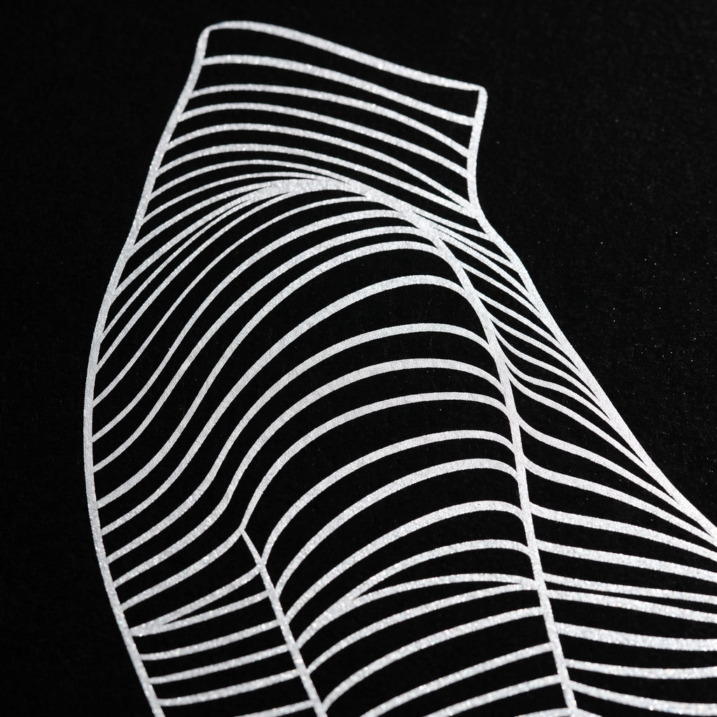 SILK | Minimalist Crouched Female Body Op Art | Luxury Multi-Print Wall Art | 1-Of-1