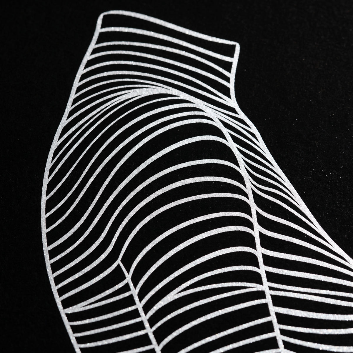 SILK | Minimalist Crouched Female Body Op Art | Luxury Multi-Print Wall Art | 1-Of-1