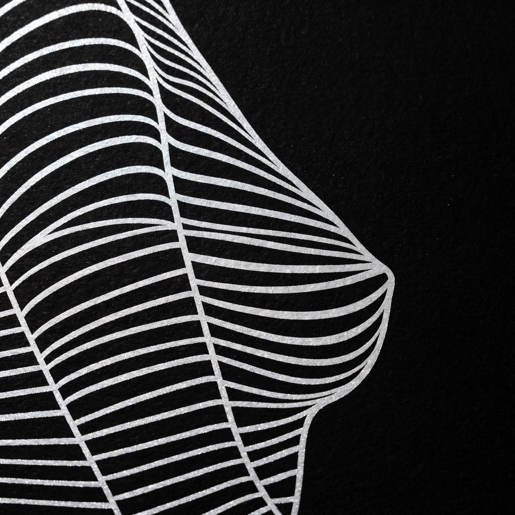 SILK | Minimalist Crouched Female Body Op Art | Luxury Multi-Print Wall Art | 1-Of-1