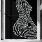 SILK | Minimalist Crouched Female Body Op Art | Luxury Multi-Print Wall Art | 1-Of-1