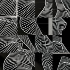 SILK | Minimalist Crouched Female Body Op Art | Luxury Multi-Print Wall Art | 1-Of-1