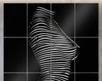 SINUOUS | Abstract Minimalist Female Body | B&W | 1-Of-1 | 72K | 16-Print Giclee Mural