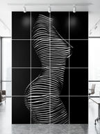 SINUOUS | Abstract Minimalist Female Body | B&W | 1-Of-1 | 72K | 16-Print Giclee Mural