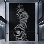 SINUOUS | Abstract Female Body Silhouette | Luxury Multi-Print Wall Art | 1-Of-1