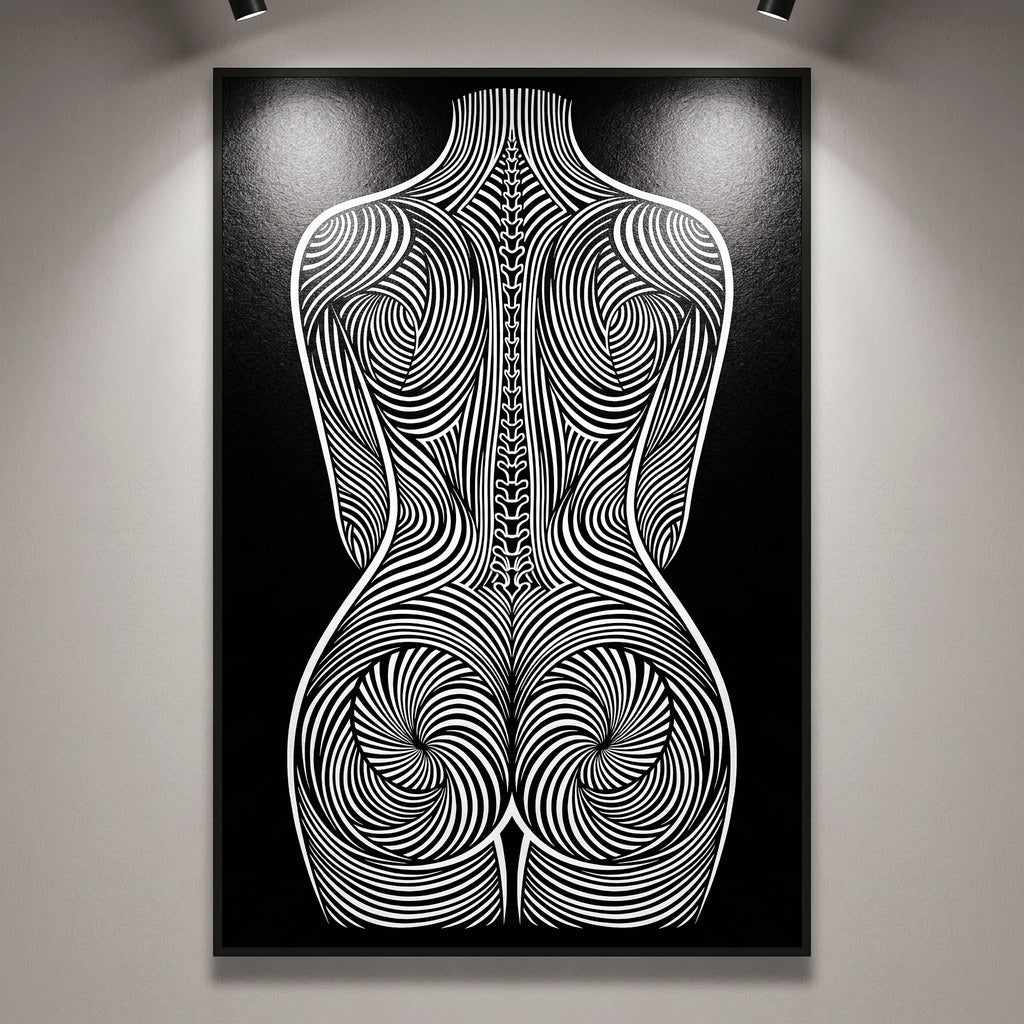 STELA | Modern Minimalist Female Op Art | 8K - 32K