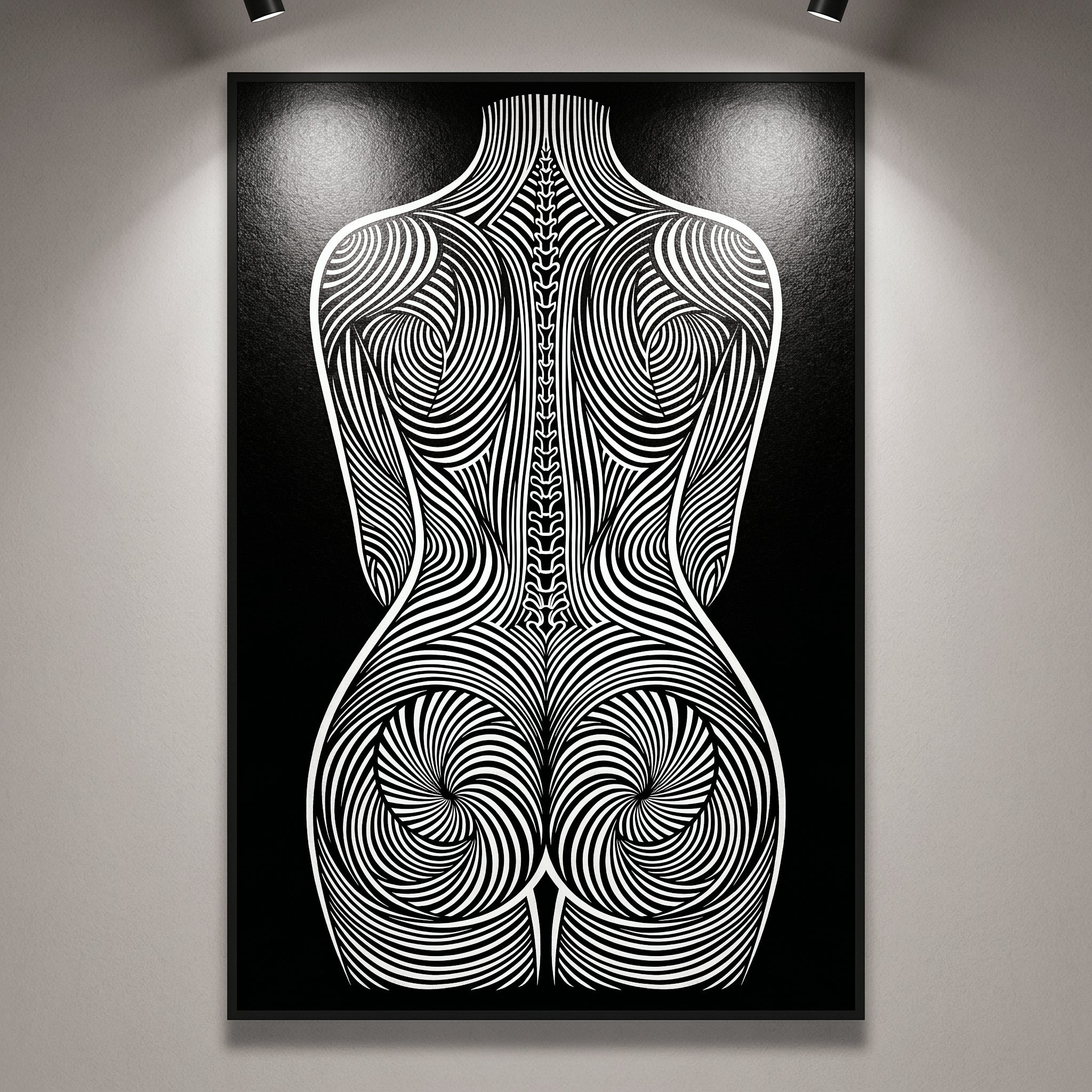 STELA | Modern Minimalist Female Op Art | 8K - 32K