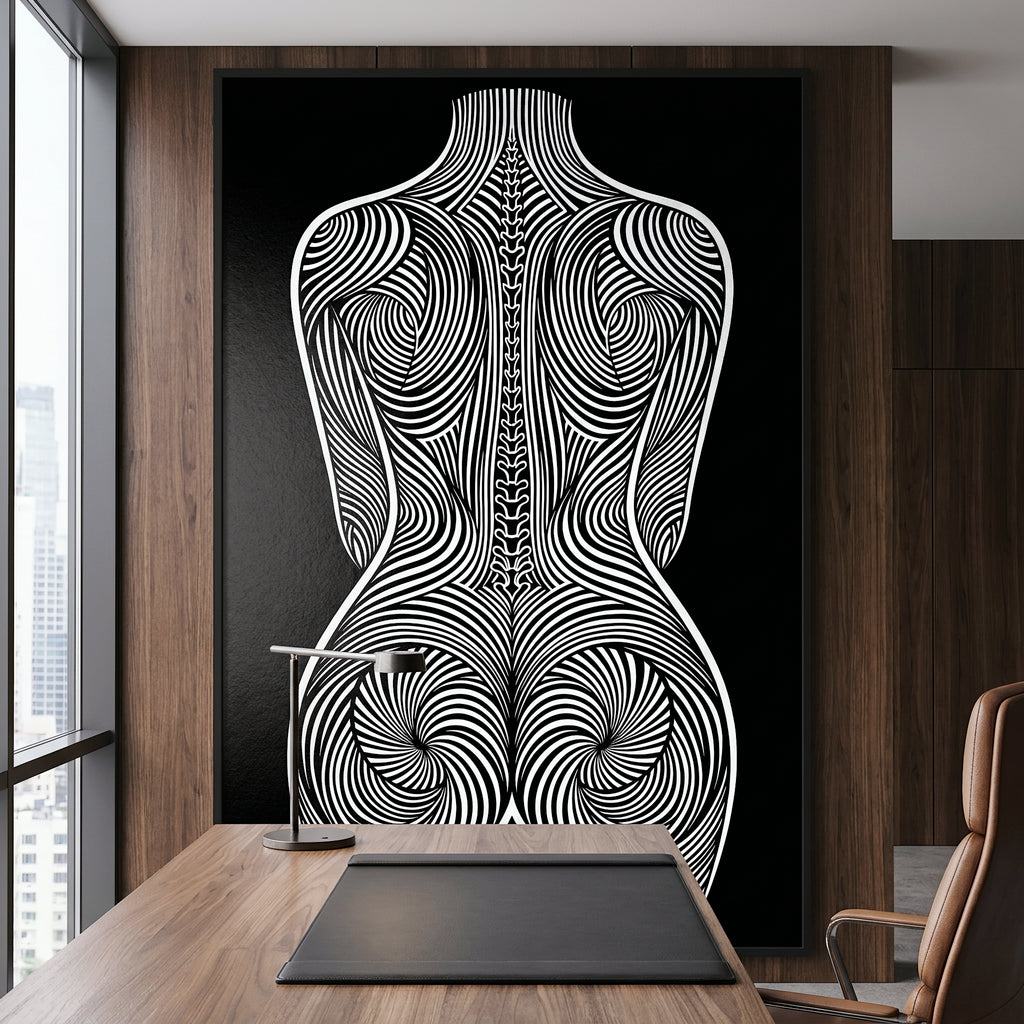 STELA | Modern Minimalist Female Op Art | 8K - 32K