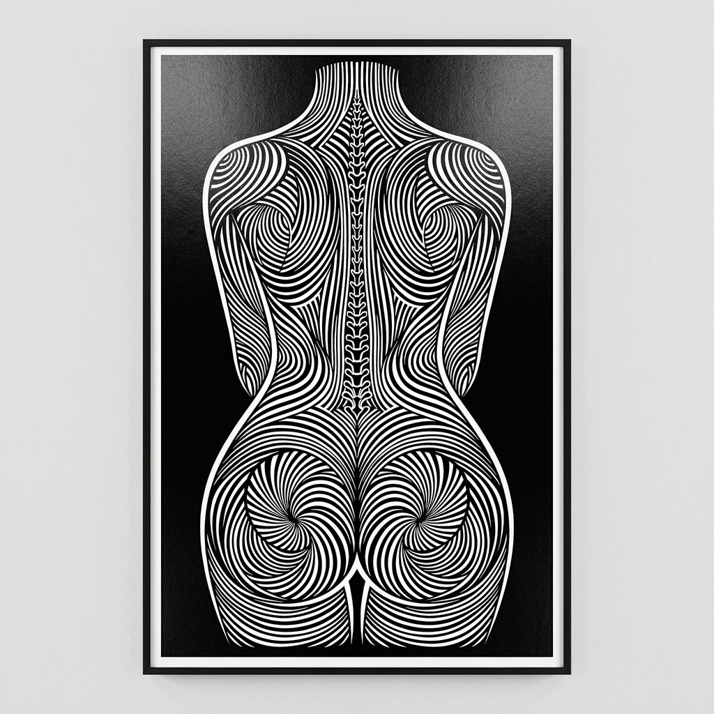 STELA | Modern Minimalist Female Op Art | 8K - 32K