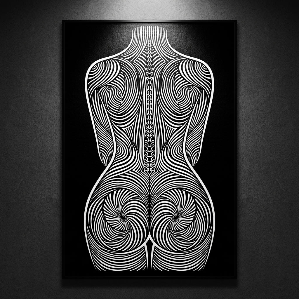 STELA | Modern Minimalist Female Op Art | 8K - 32K