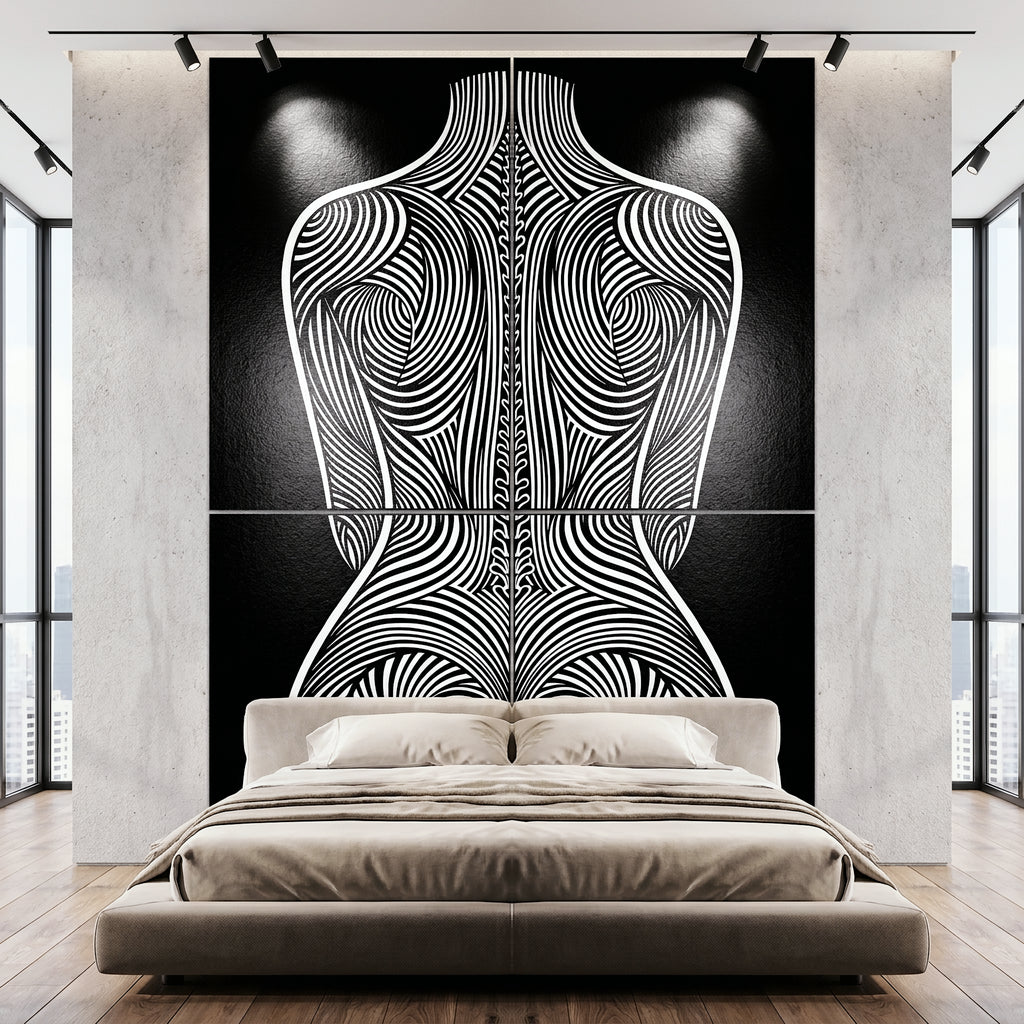 STELA | Modern Minimalist Female Op Art | 8K - 32K