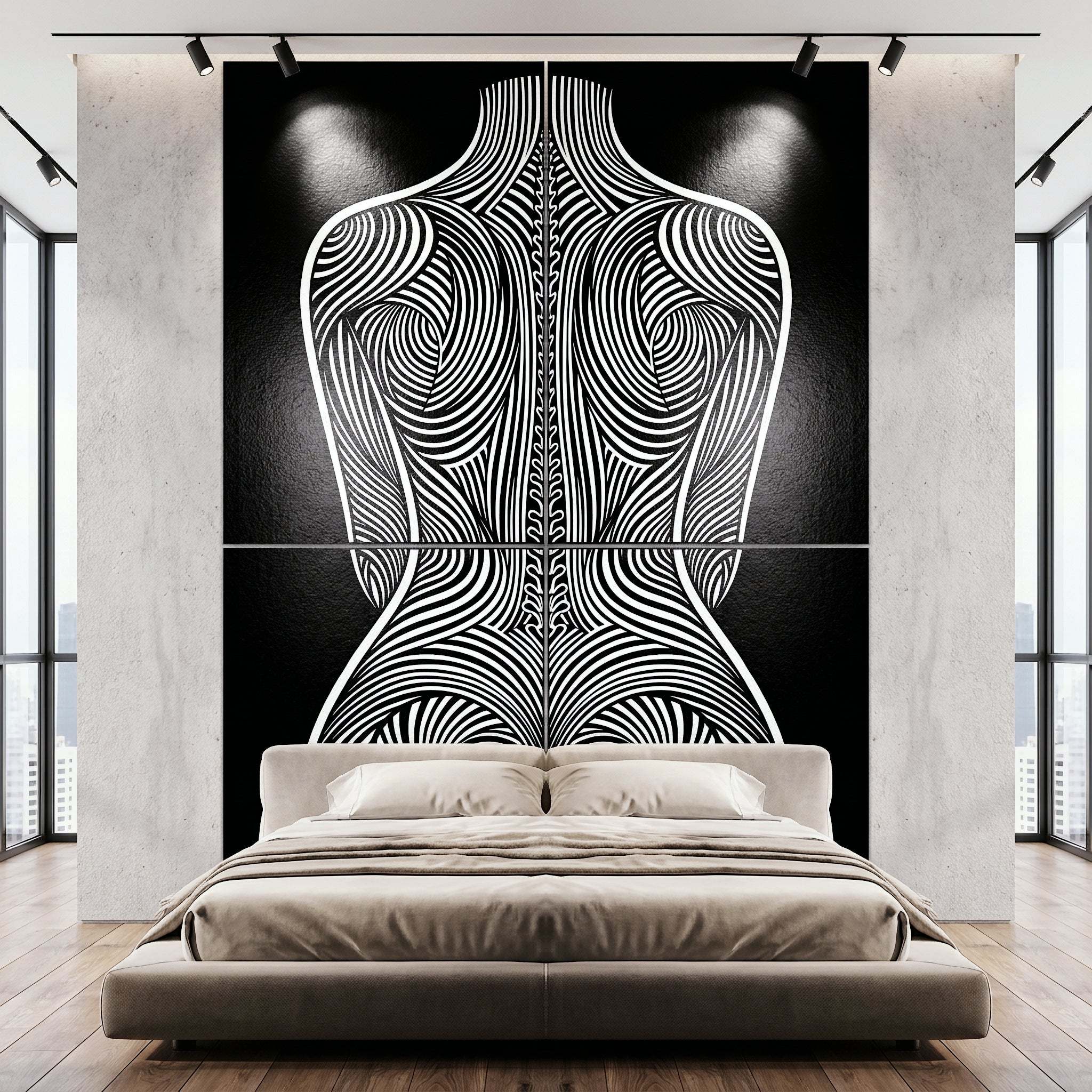 STELA | Modern Minimalist Female Op Art | 8K - 32K