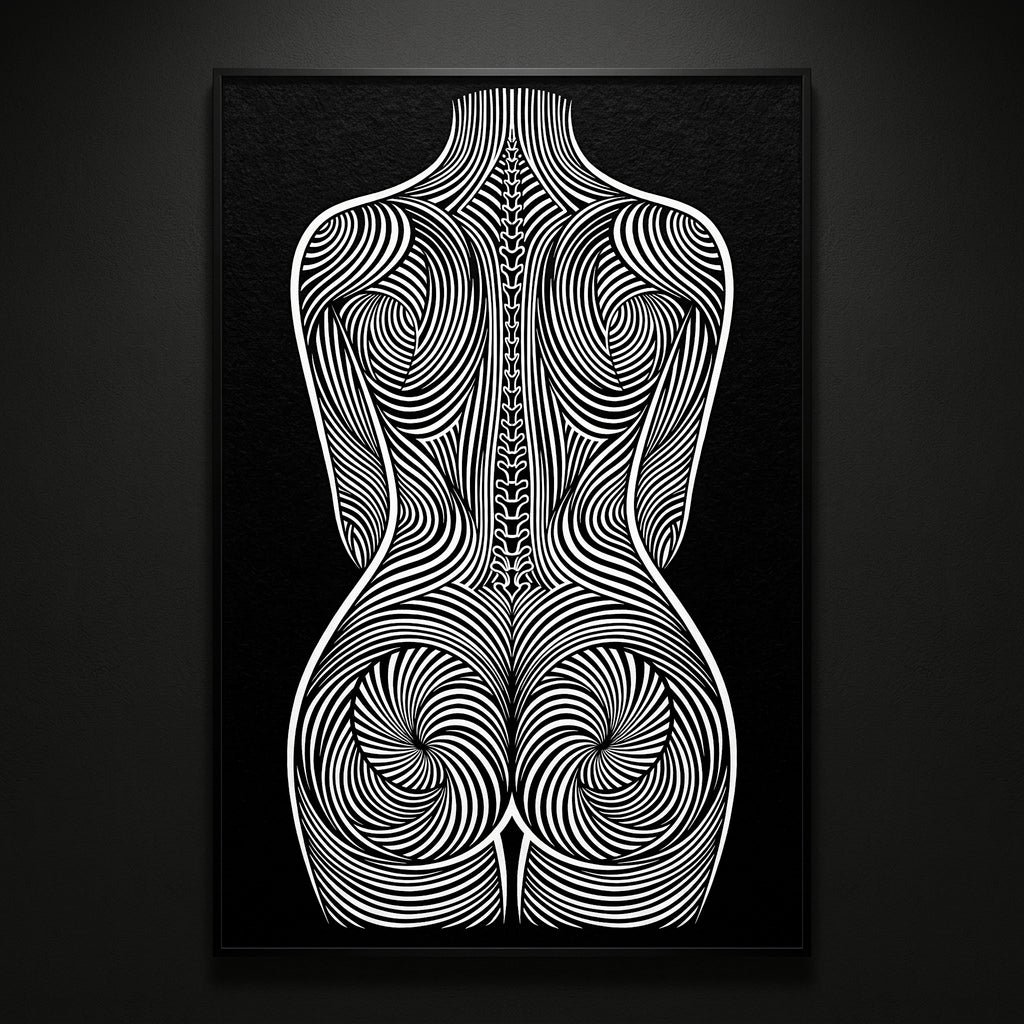 STELA | Modern Minimalist Female Op Art | 8K - 32K