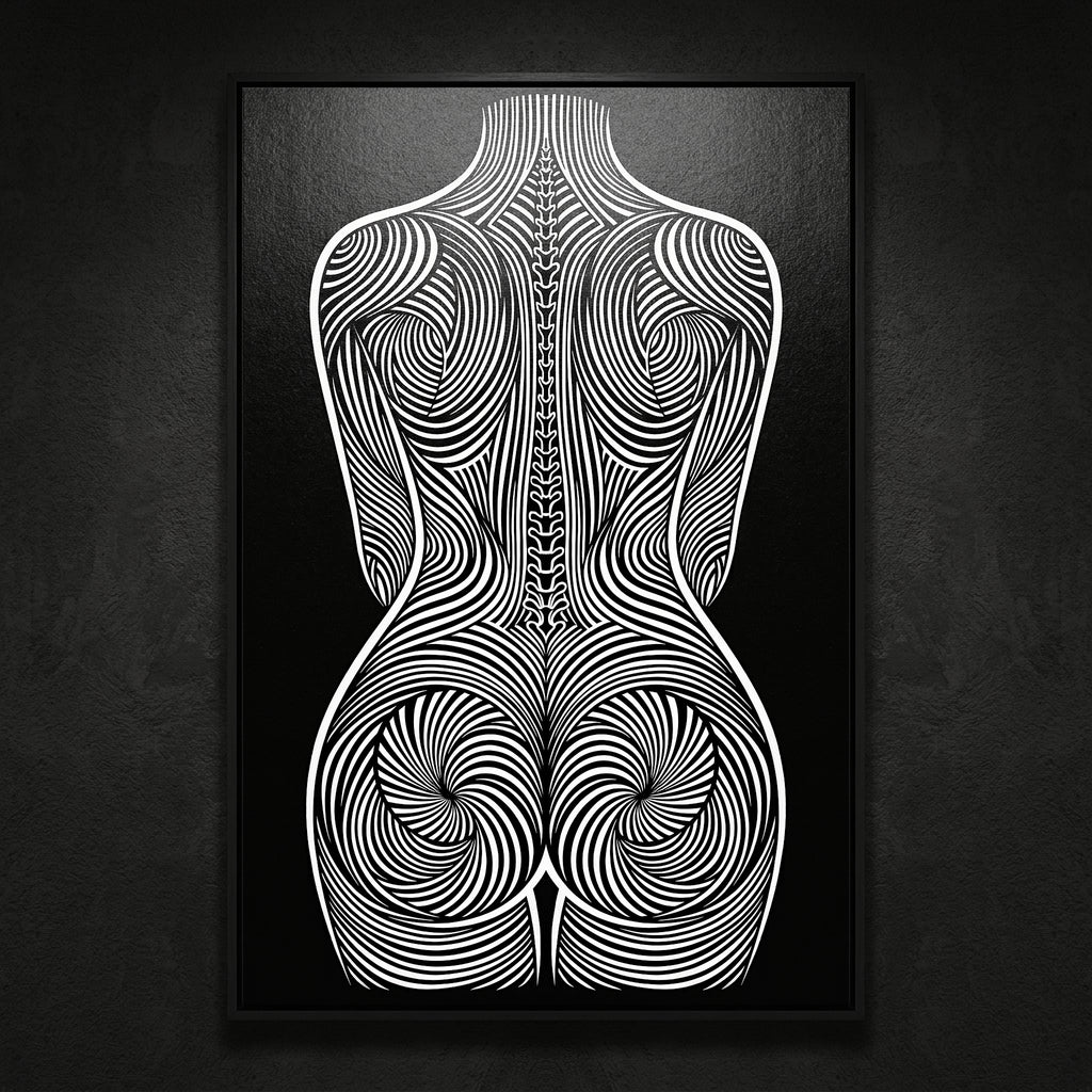 STELA | Modern Minimalist Female Op Art | 8K - 32K