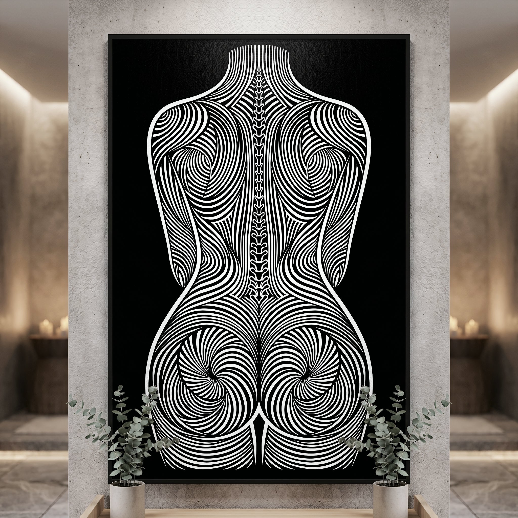 STELA | Modern Minimalist Female Op Art | 8K - 32K