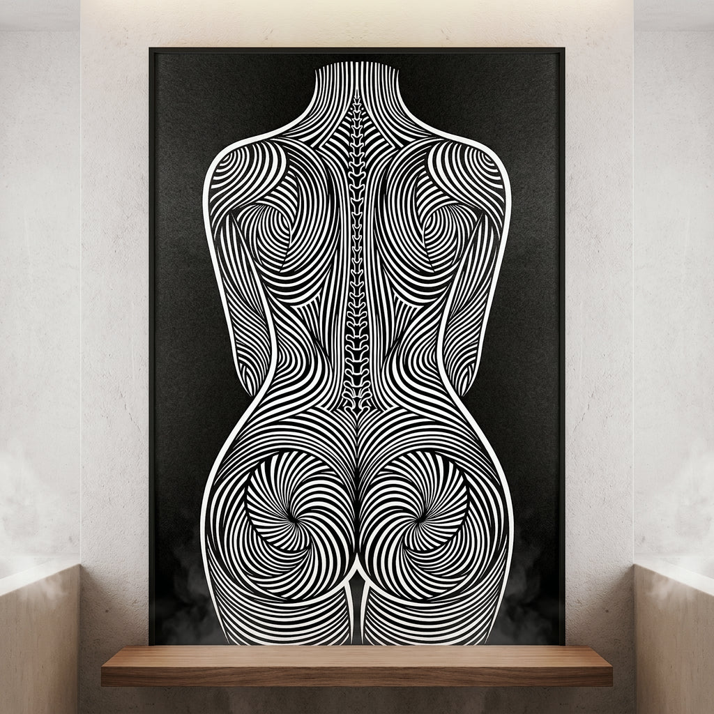 STELA | Modern Minimalist Female Op Art | 8K - 32K