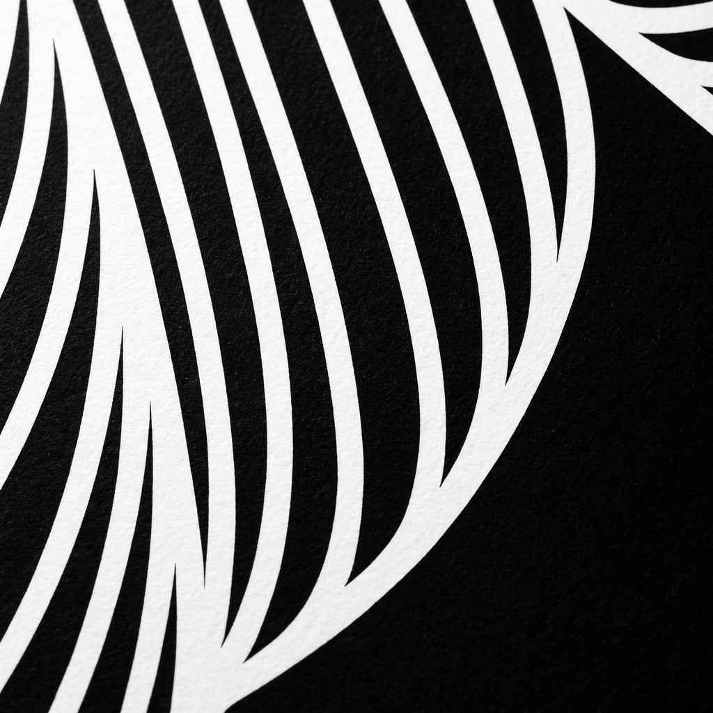 SUAVE | Abstract Striped Female Figure Op Art | Luxury Multi-Print Wall Art | 1-Of-1