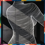 SUAVE, a massive 120x120 inch multi-print art piece composed of nine 40x40 inch archival prints. 1-Of-1.