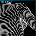 SUAVE | Abstract Striped Female Figure Op Art | Luxury Multi-Print Wall Art | 1-Of-1