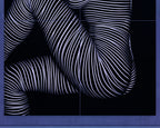SUITE | Minimalist Seated Female Figure Op Art | Abstract Luxury Multi-Print Wall Art